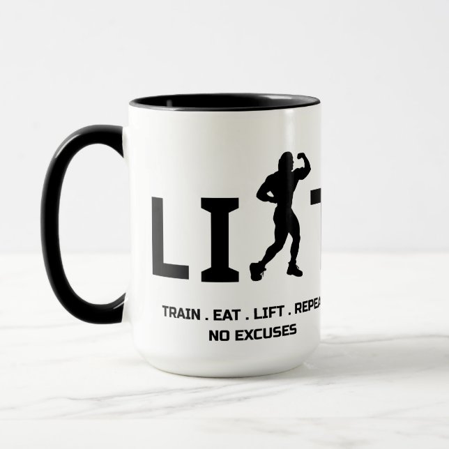 Tasse de motivation pour l'entraînement - SOULEVEZ (Gauche)