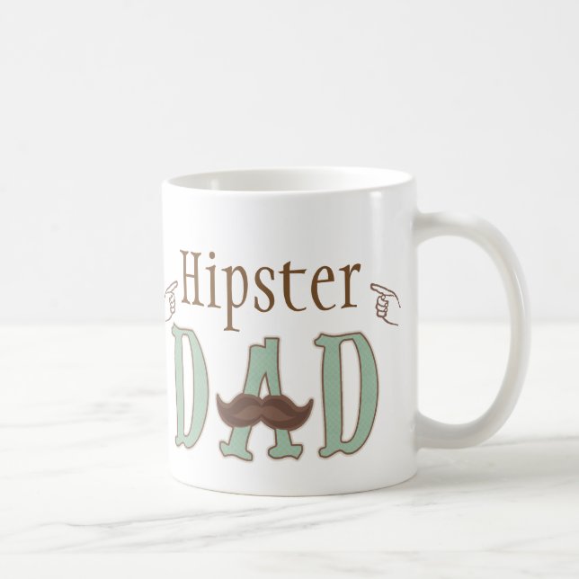 Tasse de moustache de papa de hippie de fête des (Droite)