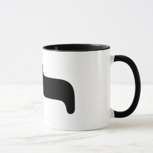 Tasse de moustache de Parenthese de police de