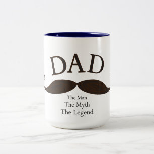 Tasse de moustache illustrée par papa artistique