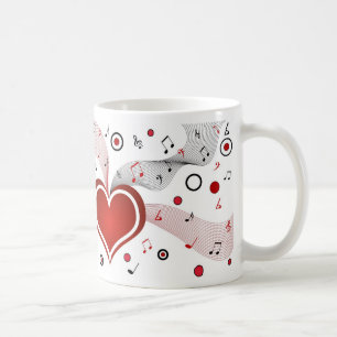 Tasse de musique d'amour d'idée de cadeau de