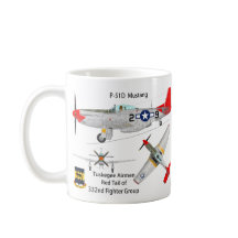 Tasse de mustang de P-51 Tuskegee