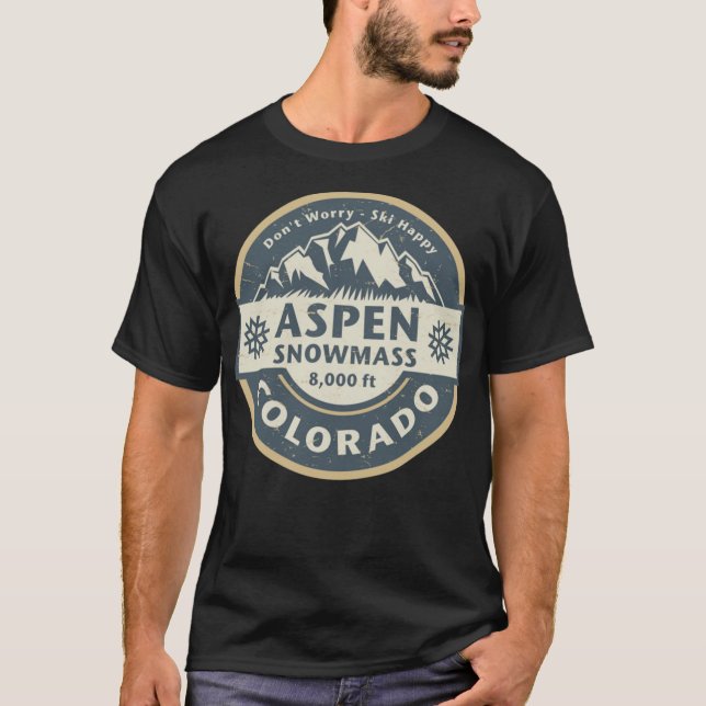 Tasse De Neige Aspen, T-Shirt Classique Colorado (Devant)