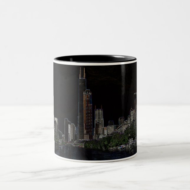 Tasse de néon de Sears Tower (Centre)