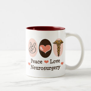 Tasse de neurochirurgie d'amour de paix