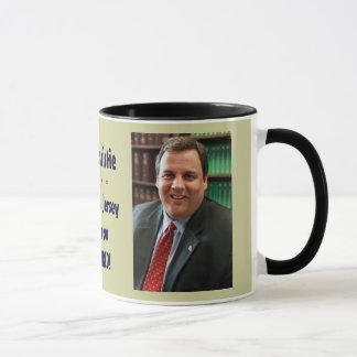Tasse de New Jersey de Chris Christie aujourd'hui