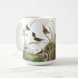Tasse de nids d'animaux de faune d'oiseaux de