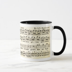Tasse de no. 9 de symphonie de Beethoven