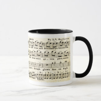 Tasse de no. 9 de symphonie de Beethoven