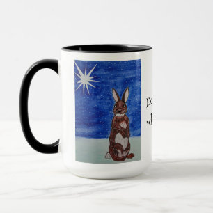 Tasse de Noël avec lapin