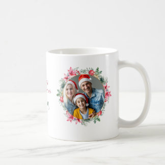 Tasse de Noël avec photo de famille personnalisée