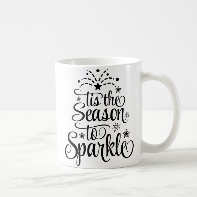 Tasse de Noël Cadeau 'C'est la Saison pour Briller (Droite)