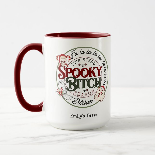 Tasse de Noël "C'est Toujours la Saison Spooky "B" (Gauche)