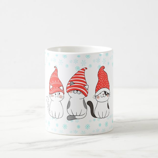 Tasse de Noël chat mignon Meowy  (Centre)