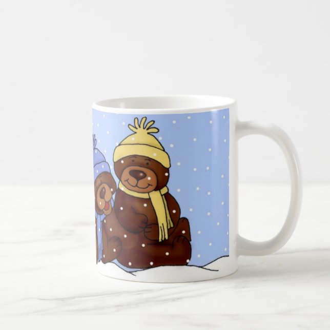 tasse de Noël de famille de 4 ours (Droite)