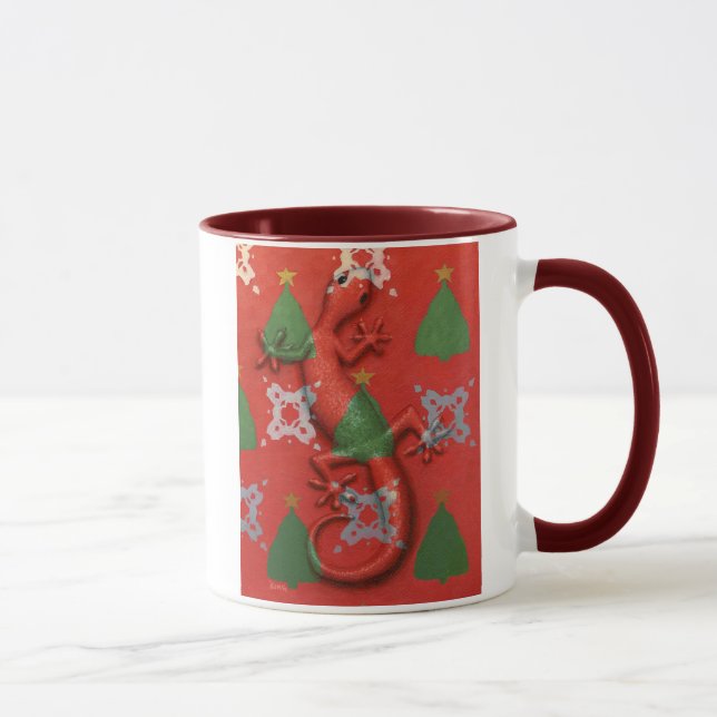 Tasse de Noël de Gecko (Droite)