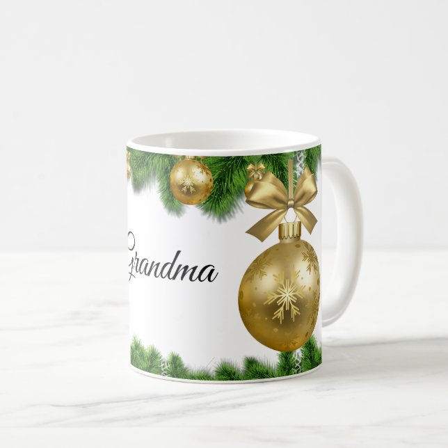 Tasse de Noël de grand-mère (Devant droit)