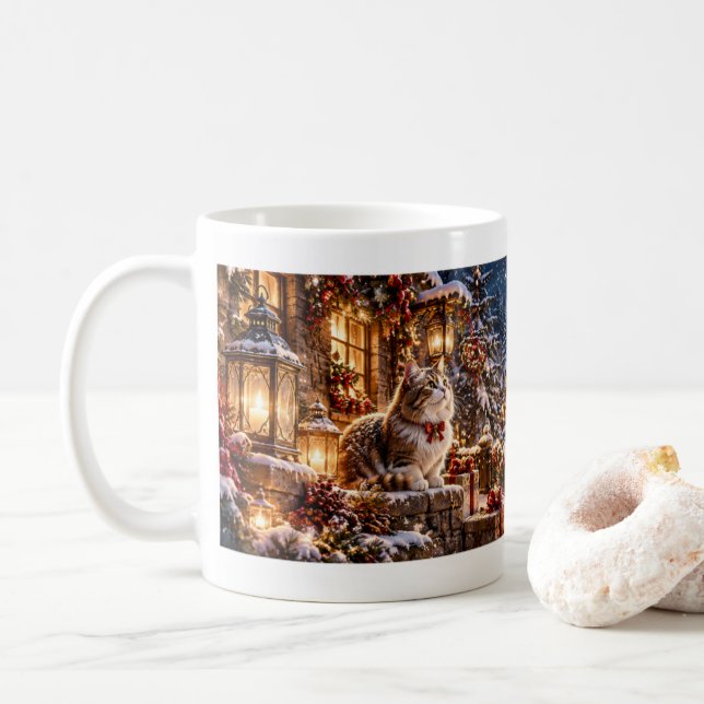 Tasse de Noël de minuit (Avec donut)