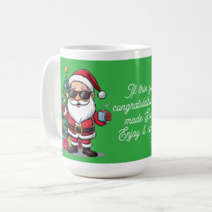 Tasse de Noël de Santa coupé – Cadeau de vacances