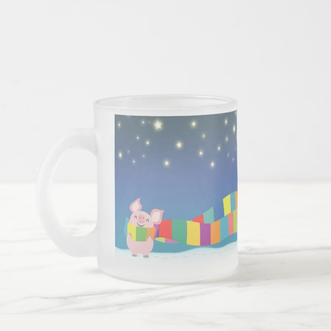 Tasse de Noël du petit porc (Gauche)