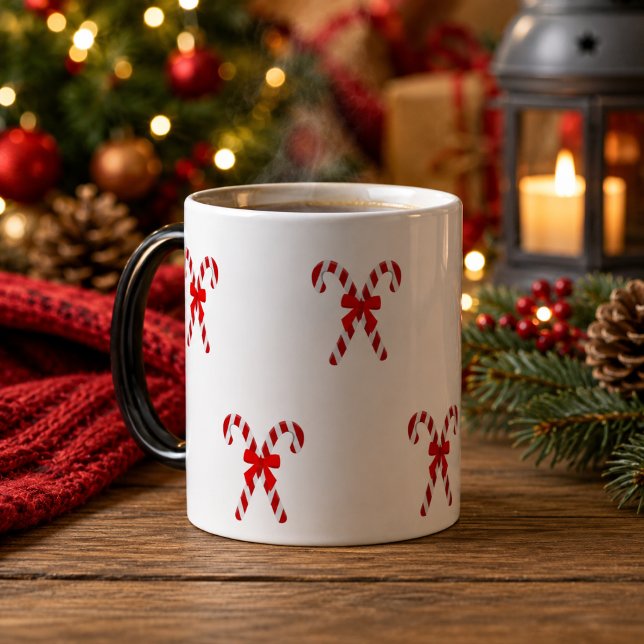 Tasse de Noël en forme de canne à bonbons (Créateur téléchargé)