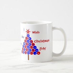 Tasse de Noël en juillet