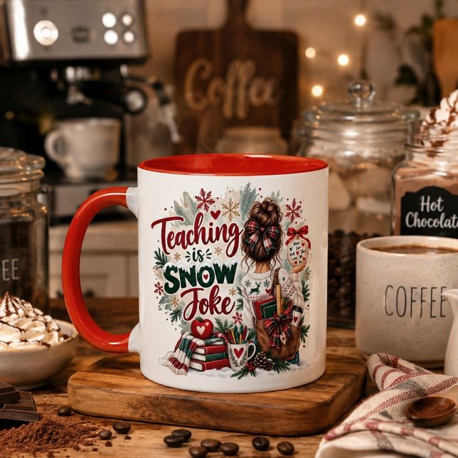 Tasse de Noël Enseigner N'est Pas une Blague de Ne (Créateur téléchargé)