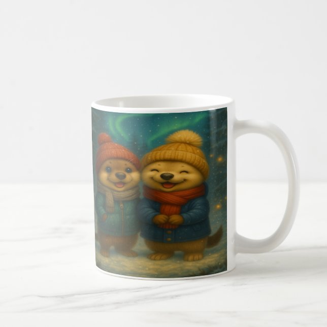 Tasse de Noël fantaisiste avec des amis animaux do (Droite)