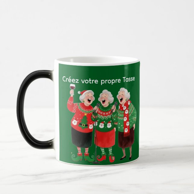Tasse de Noël Festive pour Femmes – Pulls de Noël, (Gauche)