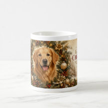 Tasse de Noël Golden Retriever | Noël Golden Retri