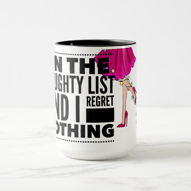 Tasse de Noël Liste des Vilains (Centre)