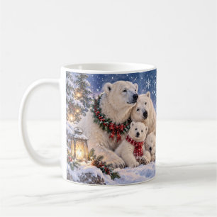 Tasse de Noël ours polaire Laissons Neiger
