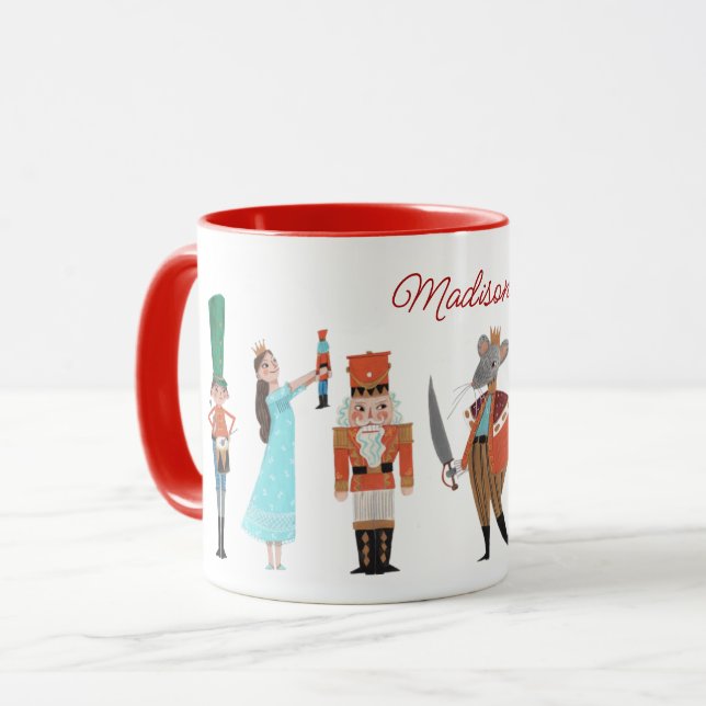 Tasse de Noël personnages de ballet Casse-Noisette (Devant gauche)
