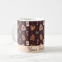 Tasse de Noël personnalisée au pain d'épice