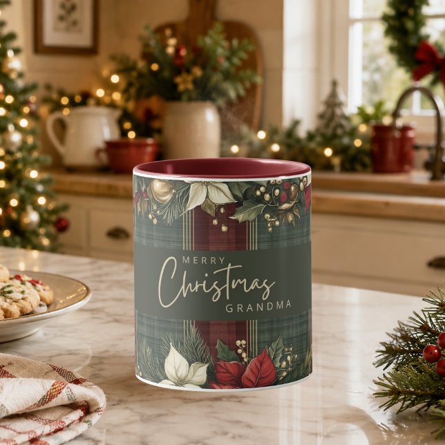 Tasse de Noël personnalisée avec motif écossais Bo (Créateur téléchargé)