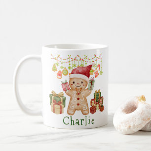 Tasse de Noël personnalisée en forme d'homme en pa