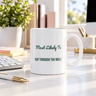 Tasse de Noël « Plus susceptible de s'endormir pen