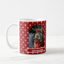 Tasse de Noël pour animaux de compagnie avec photo