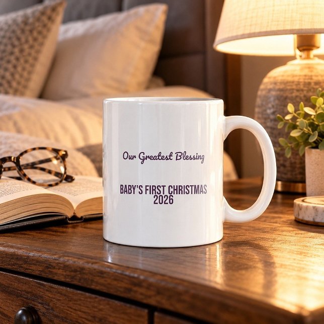 Tasse de Noël pour bébé de première année : Notre  (Créateur téléchargé)
