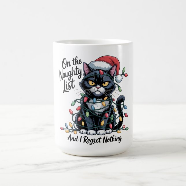 Tasse de Noël pour chat vilain – Chapeau de Père N (Centre)