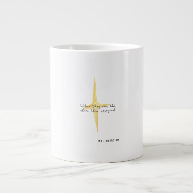 Tasse de Noël Verset Matthieu 2:10 (Devant)