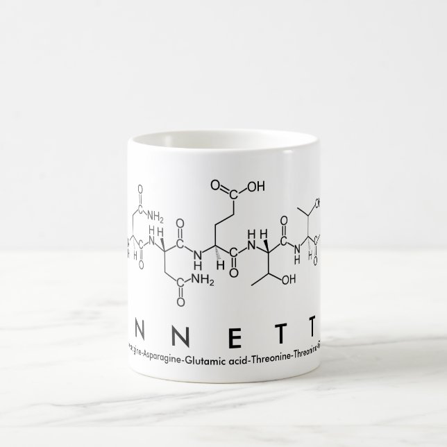 Tasse de nom de peptide d'Annette (Centre)
