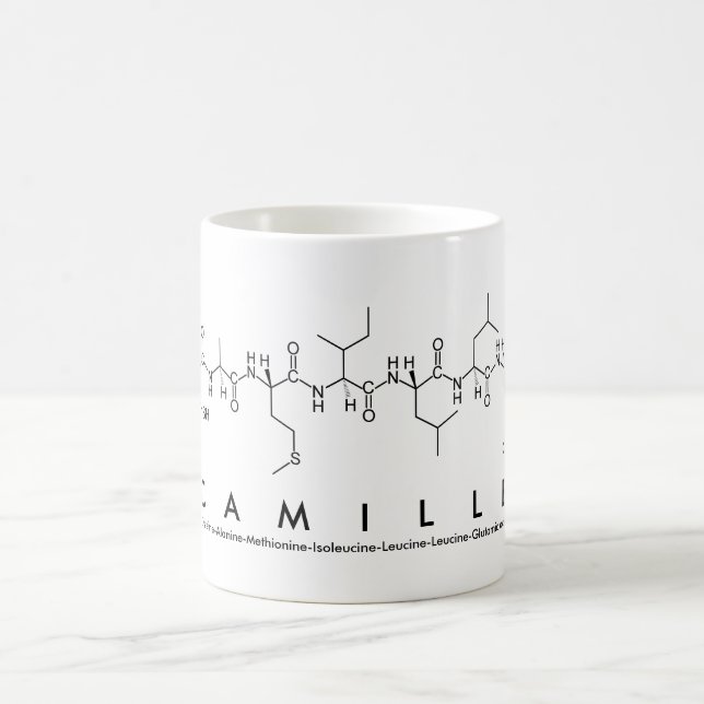 Tasse de nom de peptide de Camille (Centre)