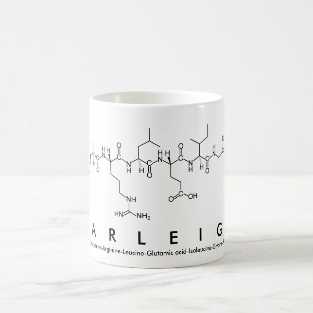 Tasse de nom de peptide de Carleigh (Centre)