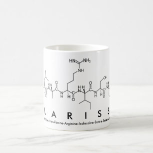 Tasse de nom de peptide de Clarissa