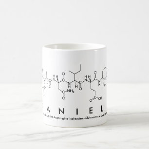 Tasse de nom de peptide de Daniela