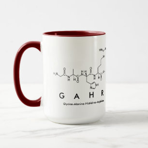 Tasse de nom de peptide de Gahr