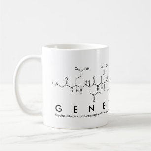 Tasse de nom de peptide de généticien