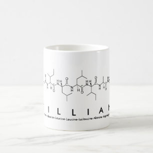 Tasse de nom de peptide de Gillian
