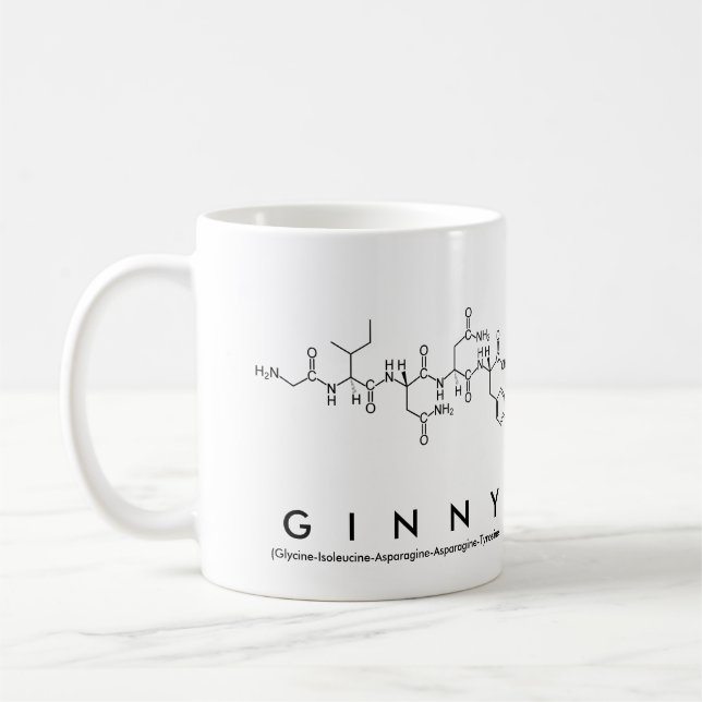 Tasse de nom de peptide de Ginny (Gauche)